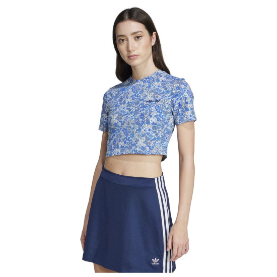 Adidas Γυναικεία κοντομάνικη μπλούζα Originals x Liberty London Tonal Baby Tee